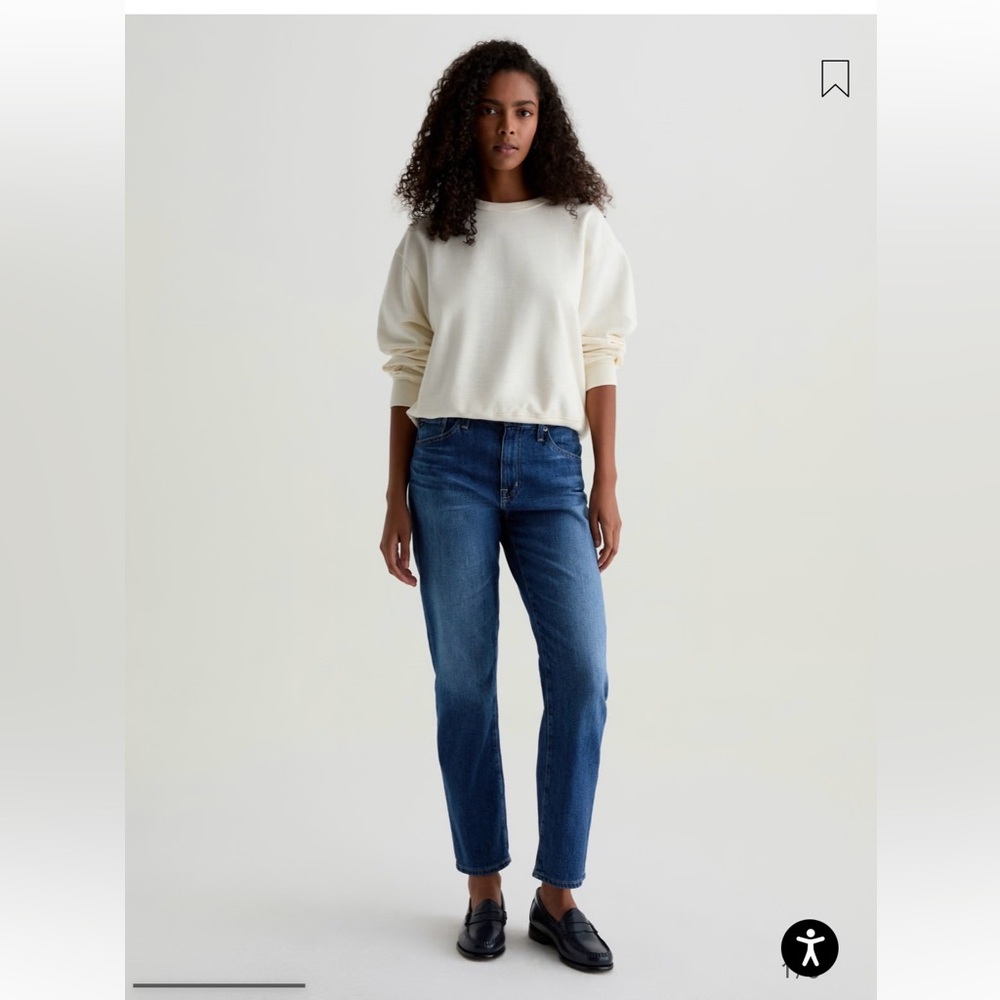 AG AG-ED Women’s Ex-boyfriend slouchy slim blue Jeans US 32 VGUC